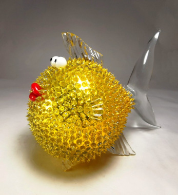 Silver Blow Fish Gold
