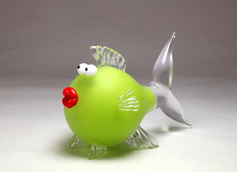 Petit poisson vert sablé