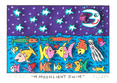 A moonlight swim