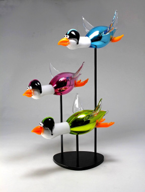 Les aviateurs multicolores miroir - Triptyque