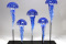 Galerie Eclat d'Art Les cinq méduses luminescentes bleues