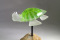 Galerie Eclat d'Art Tortue verte luminescente sur socle
